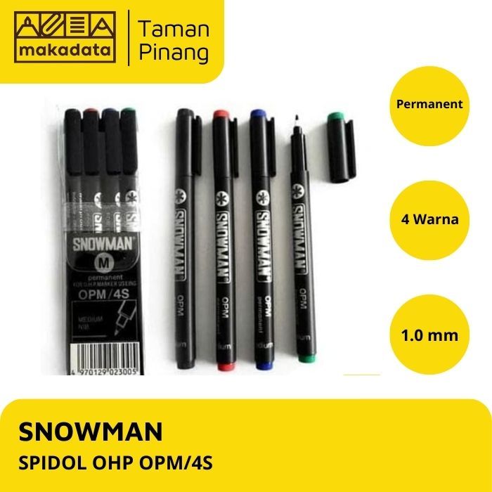 

SPIDOL PERMANENT SNOWMAN OHP/OPM/4S MEDIUM (1PCS)