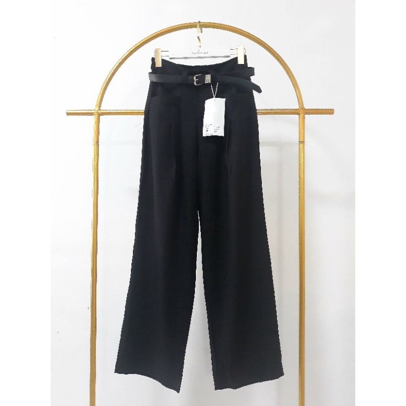 Frendi collection | Celana kulot ruyi import, celana kulot free sabuk, celana formal panjang wanita 