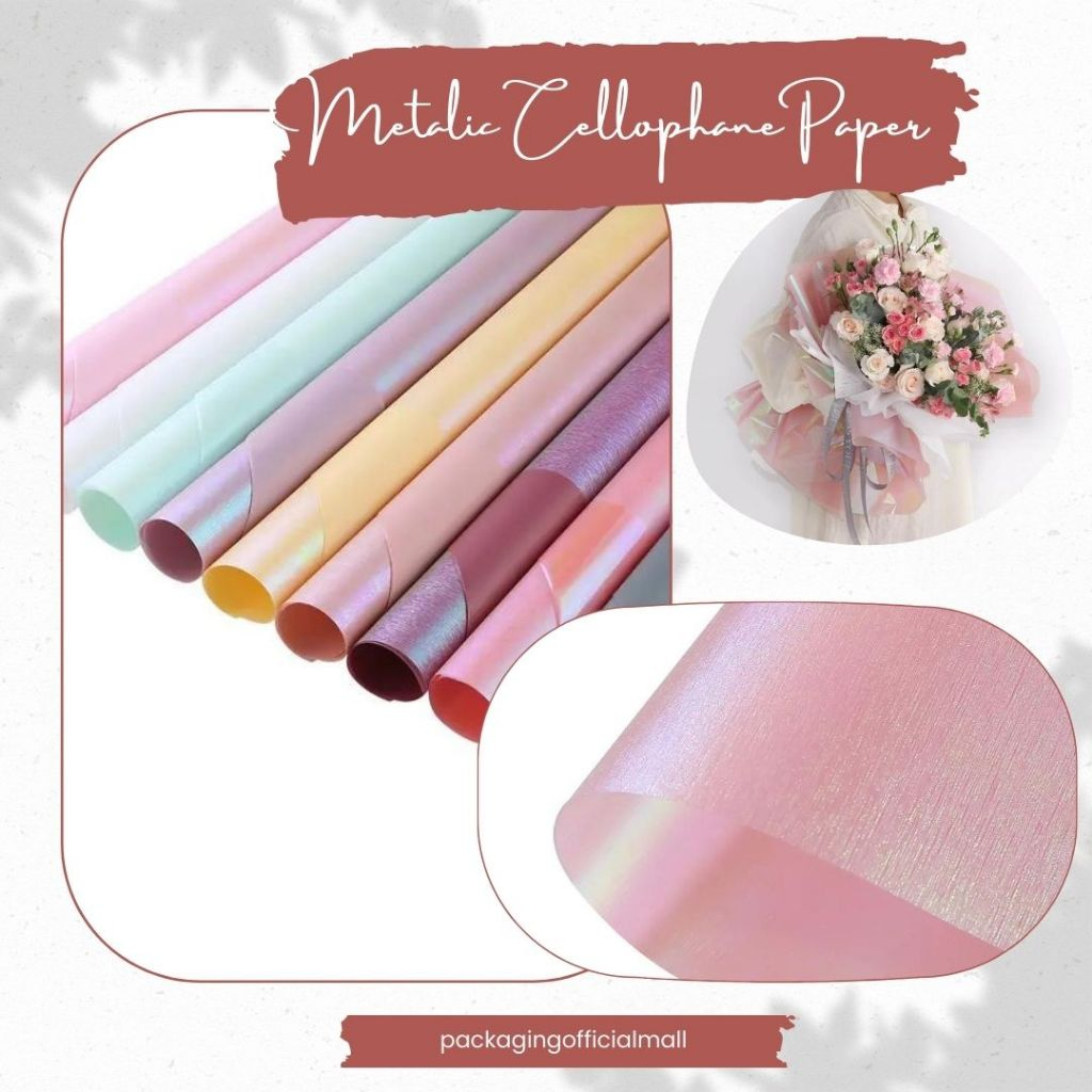 

METALIC CELLOPHANE PAPER / CELLOPHANE / FLORIST PAPER / KERTAS BUKET BUNGA / WRAPPING WRAPPER