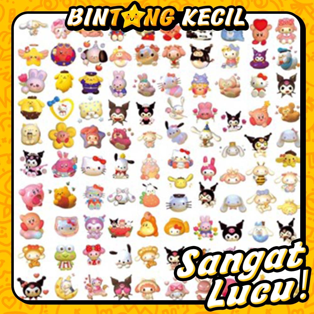 

[ready✨]50/100Pcs Sanrio Stiker Lucu Kuromi Anti Air Stikers Hadiah Gaya baru Stiker kreatif Menghias Komputer Ponsel