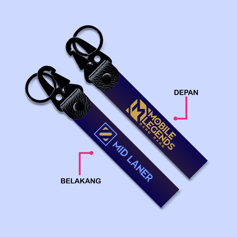 GANTUNGAN KUNCI LOGO MID LANER ROLE GAME MOBILE LEGENDS BANG-BANG KEYCHAIN GAMERS MLBB KEREN AKSESOR