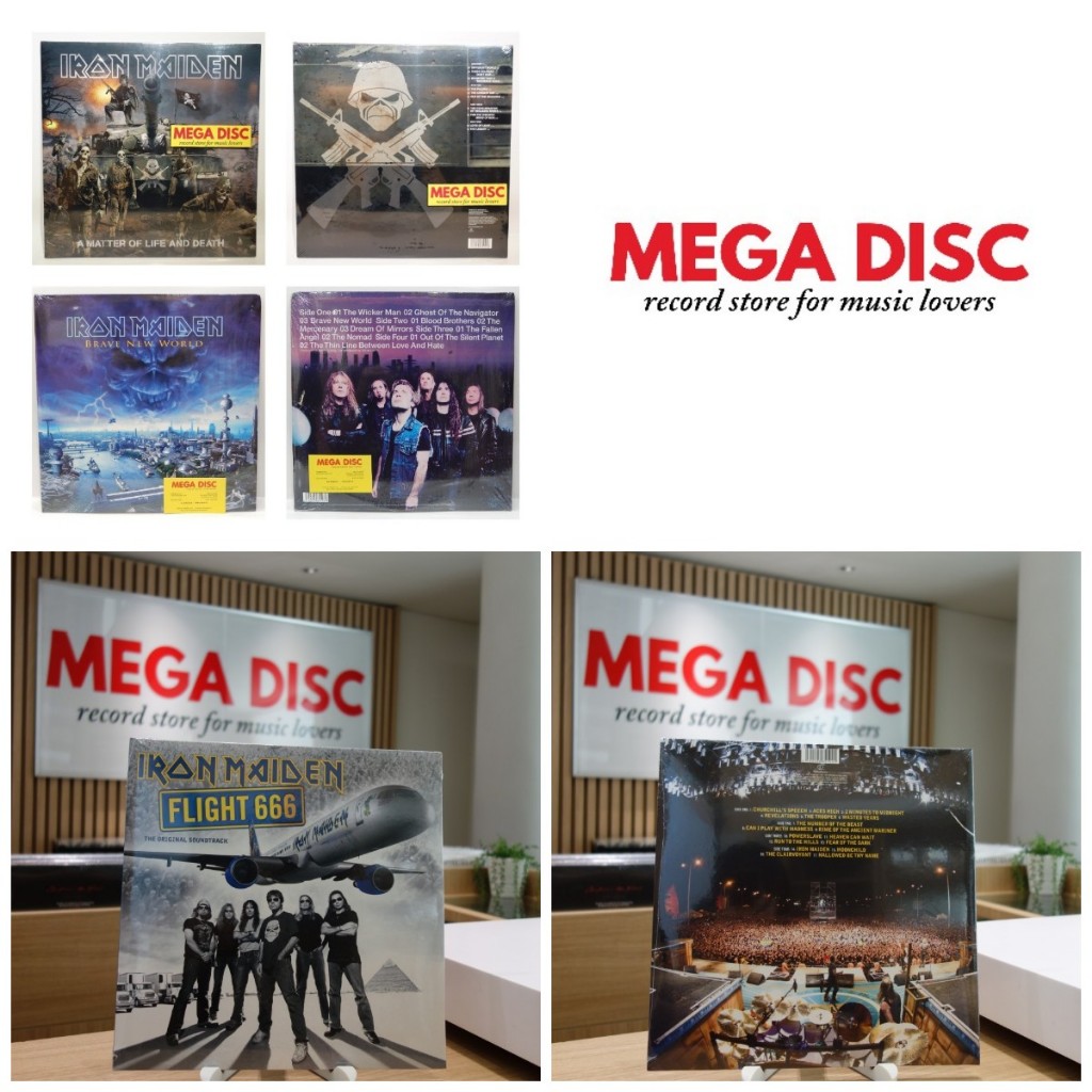 LP Iron Maiden Album Vinyl Piringan Hitam PH - Cek Varian / Barcode