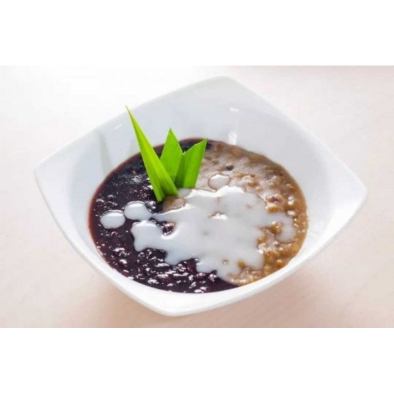 

bubur ketan item campur ijo
