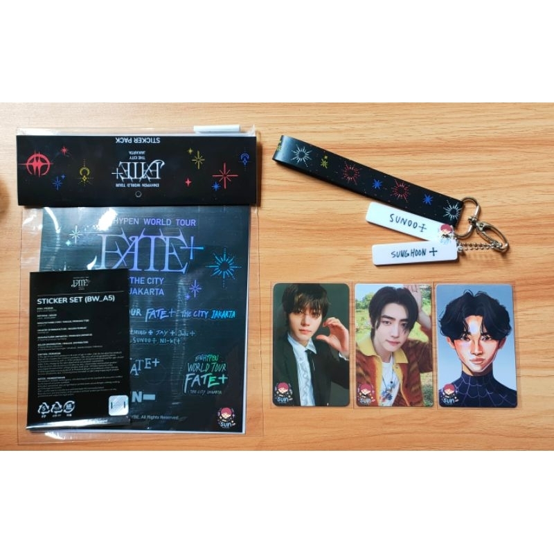 Sunghoon Sunoo Keychain Acrylic FATE+ The City Jakarta Sticker FATE+ Jakarta ENHYPEN