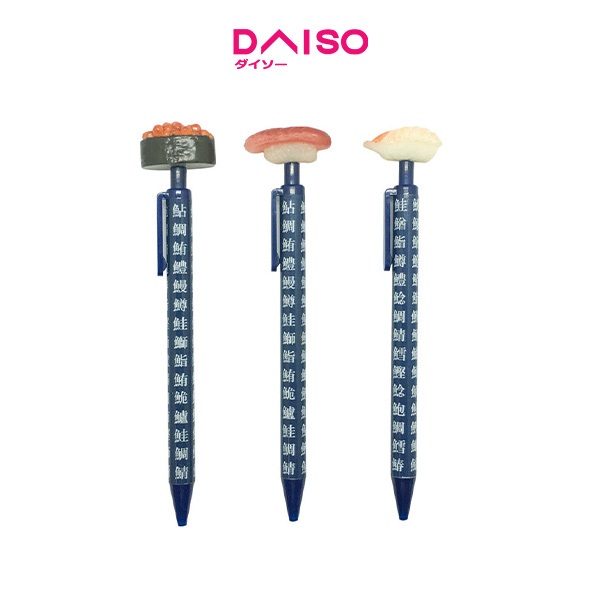 

Daiso Japanese Style Mascot Pen -Sushi-