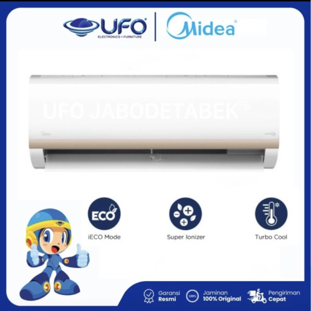 AC MIDEA MSIAF-05CRDN2X || MSIAF 05 CRDN2X MSIAF05 05CRDN2X 1/2 PK INVERTER SUPER LOW WATT MIDEA AC 