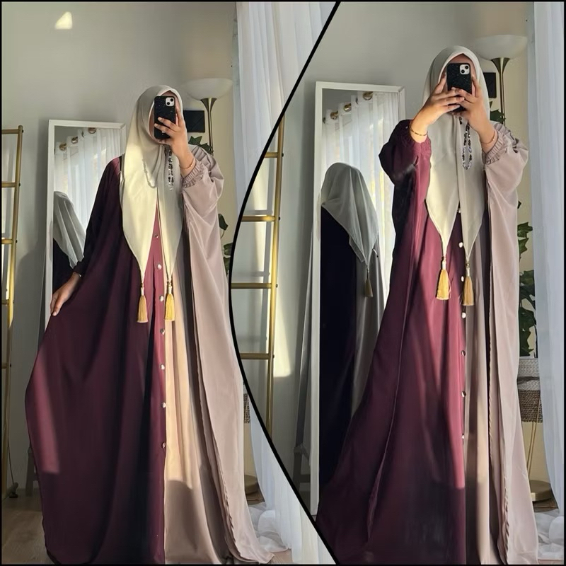 Gamis  Twill Original Pekalongan Gamis Jumbo Gamis Kaftan Anjanistore Original  hijau Tulang Terbaru
