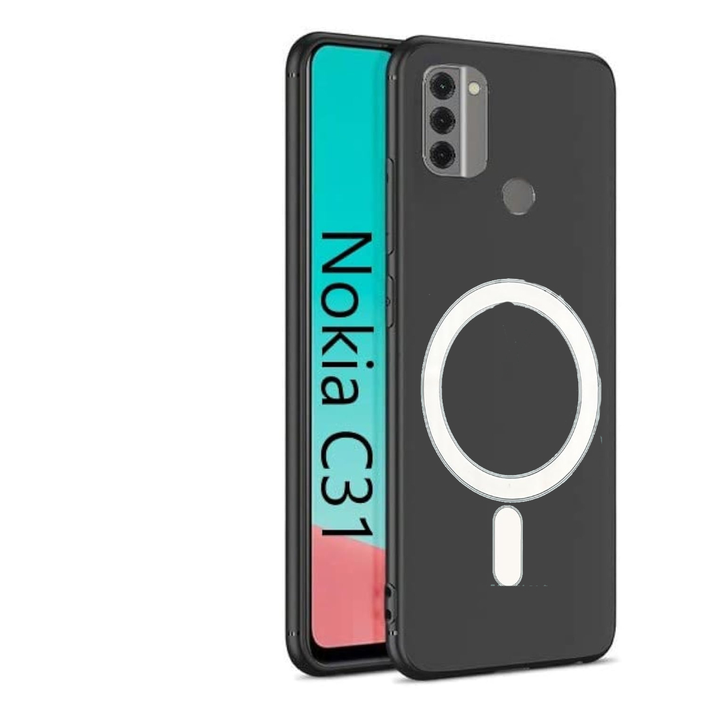 Case Nokia C31 MAGSAFE Wireless Casing Silicone Slim Matte Silicone Case Cover