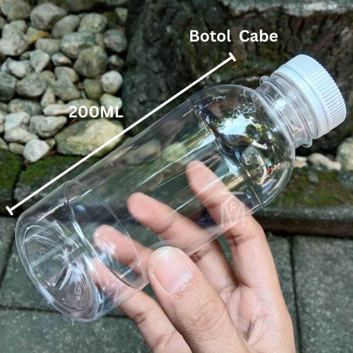 (100pc) Botol Cabe 200ml / Botol Minum / Botol Plastik