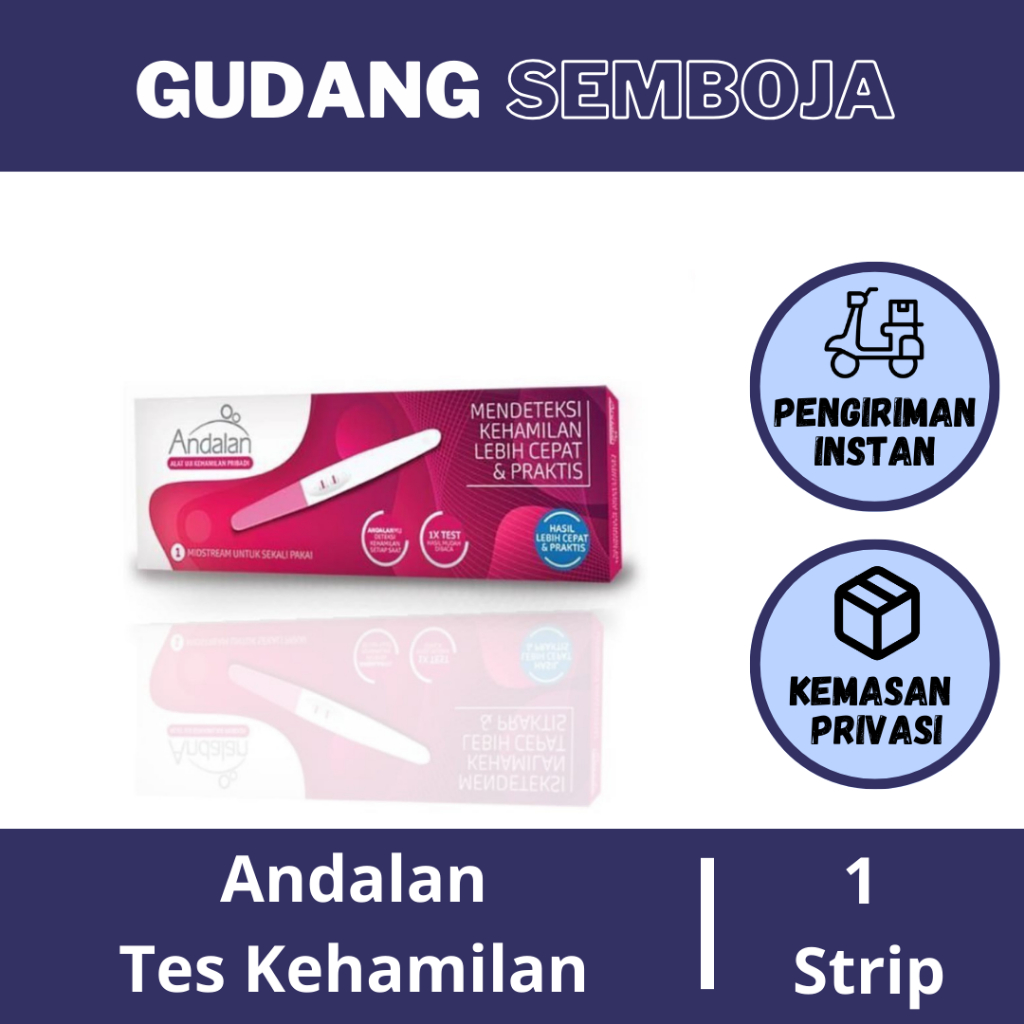 Andalan Tespek Midstream / Alat Uji Kehamilan Test Pack Andalan