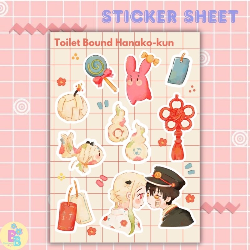 

toilet bound hanako-kun sticker | anime sticker | waterproof | aesthetic sticker | sticker sheet pack | planner sticker