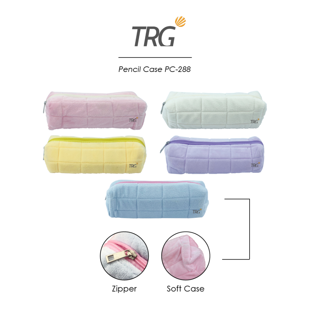 

TRG Soft Pouch Zipper Pencil Case PC-288 - Tempat Kotak Pensil Bulu Lembut Alat Tulis TRG