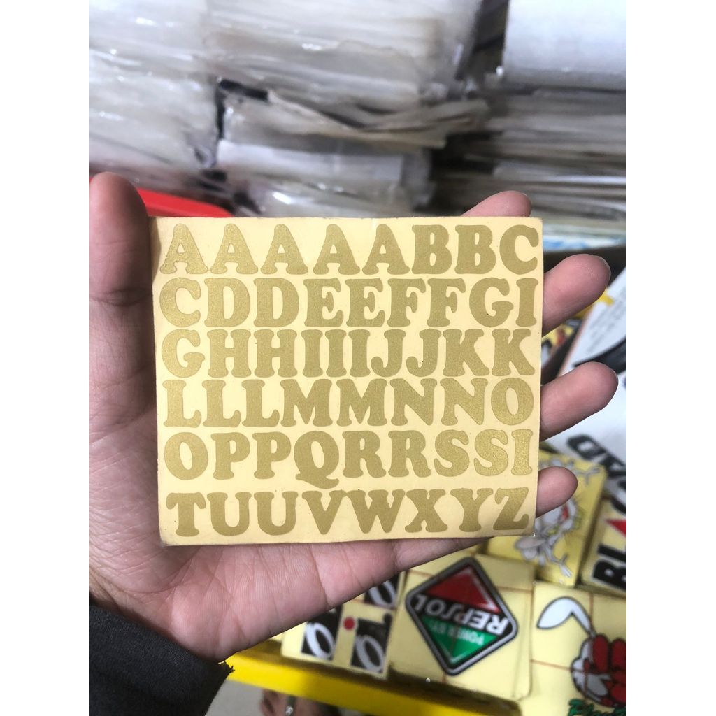 

STICKER ABJAD STICKER CUTTING