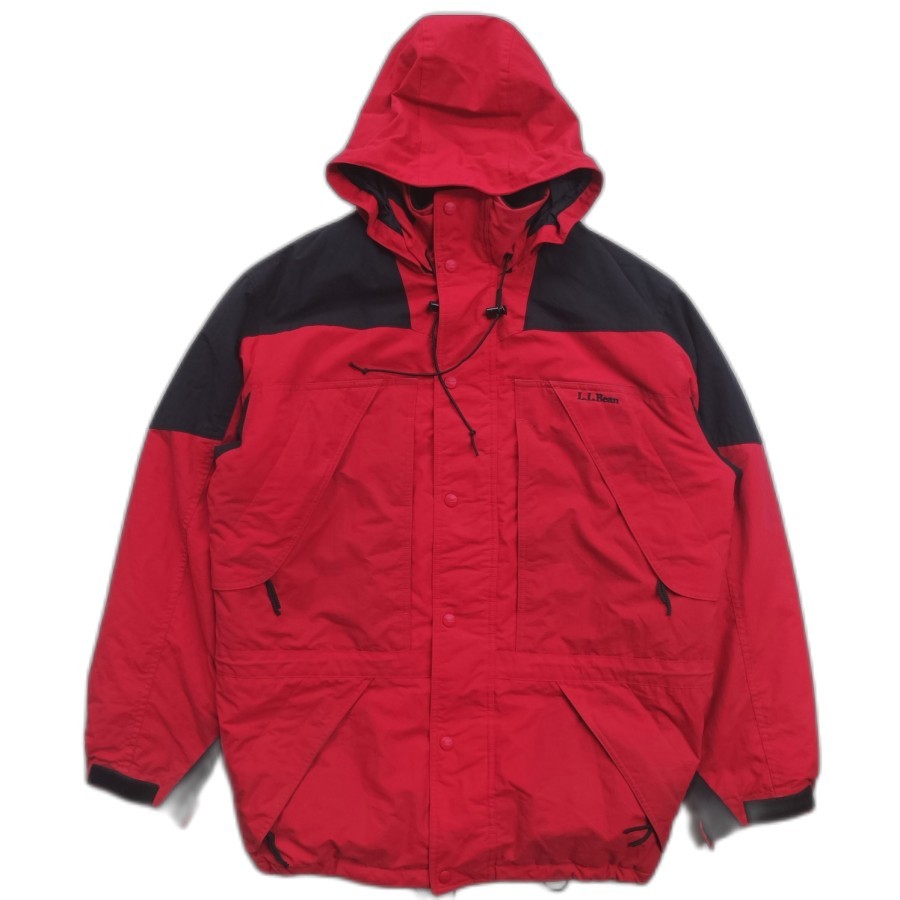 jaket vintage LL Bean twotone outdoor jacket 90s gorpcore