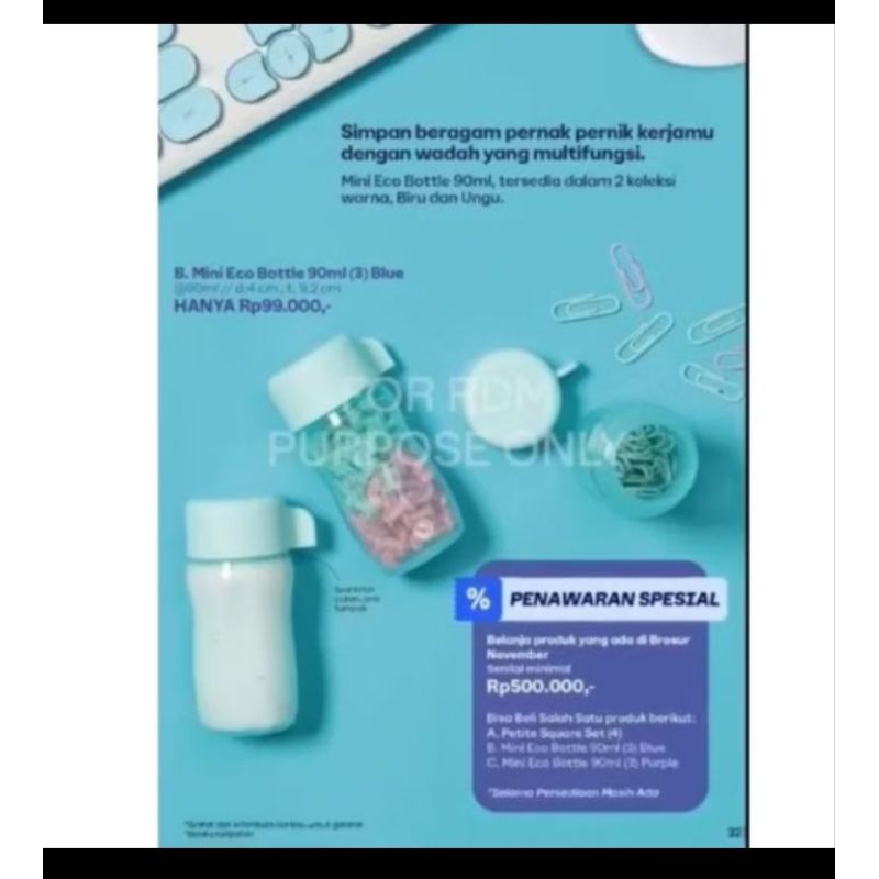 Eco botol mini 90ml tupperware(1)