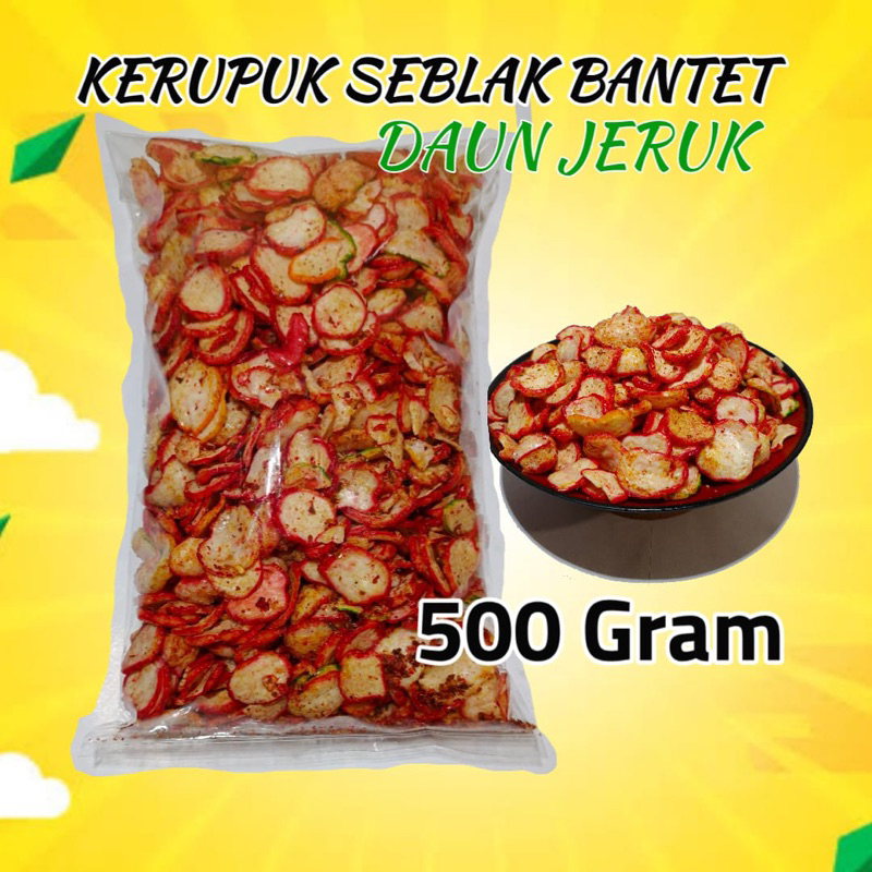 

Kerupuk Seblak Daun Jeruk / Berat 500 Grm / Kerupuk Seblak