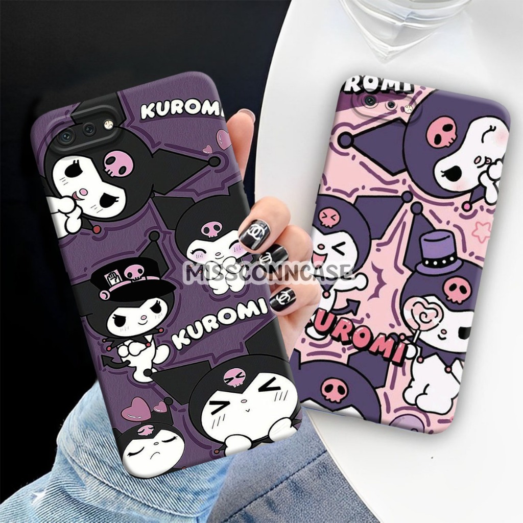 Case Softcase Oppo A1K A5s A7 A12 A11K F9 REALME 2 PRO A3S REALME C2 Kuromi Lucu - Case Bahan Lentur