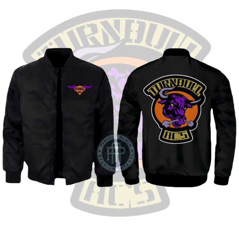 Jaket Bomber The Warriors Turnbull Acs Jaket Pria Vest Rompi Zipper Hitam