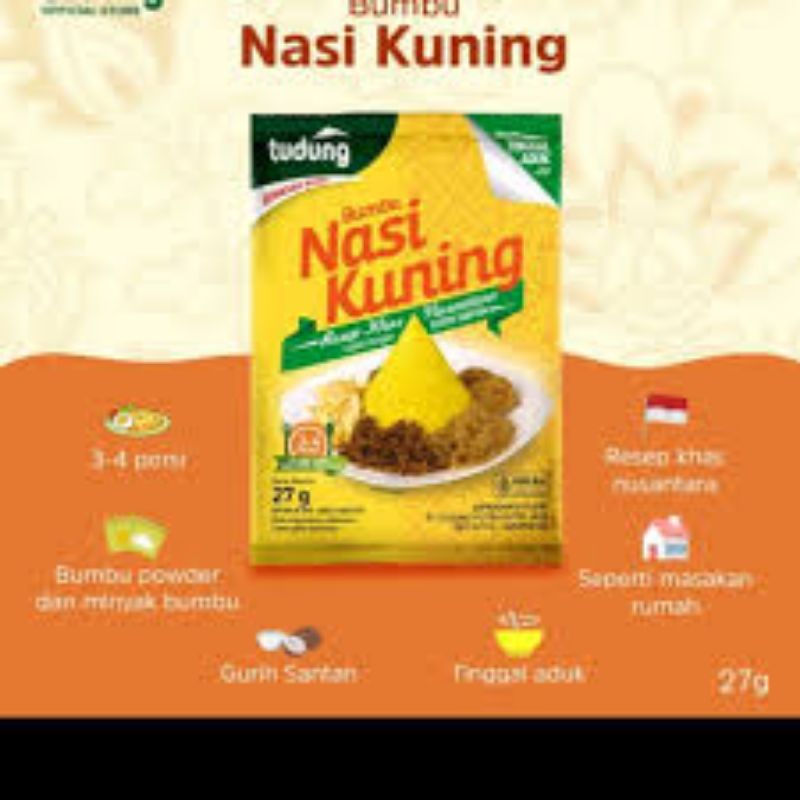 

TUDUNG BUMBU NASI KUNING INSTANT 27GR