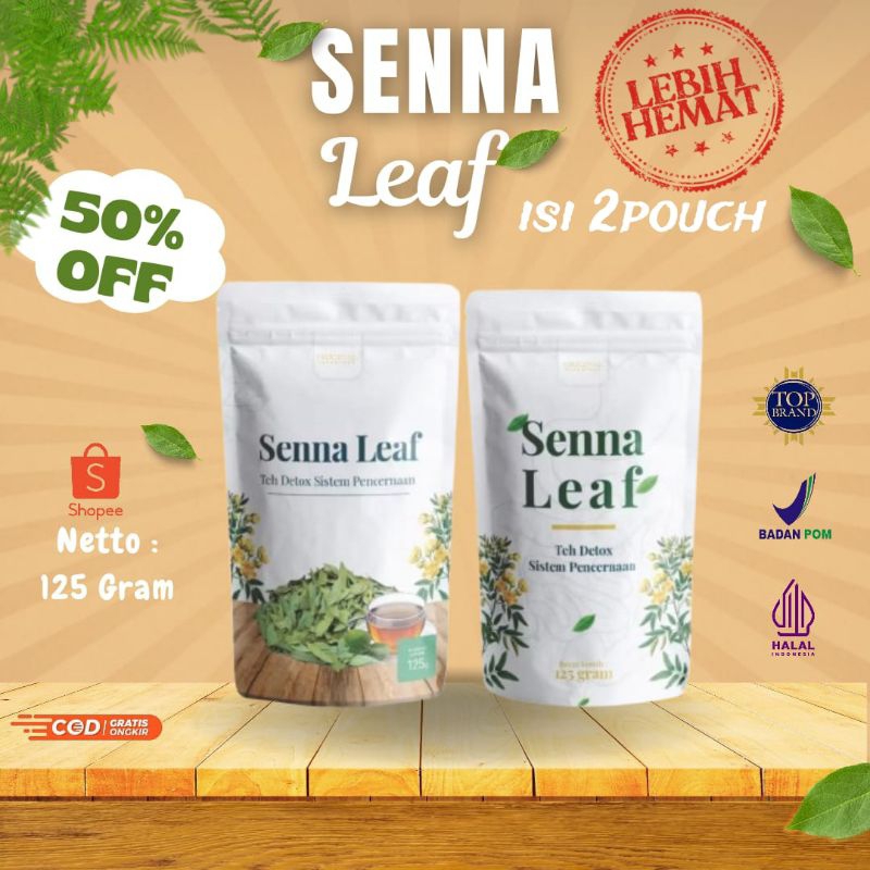 

Original SENNA LEAF 125gram ISI 2 PouchTeh Detox Senna Leaf Herbal Pelangsing Teh Detok Sena