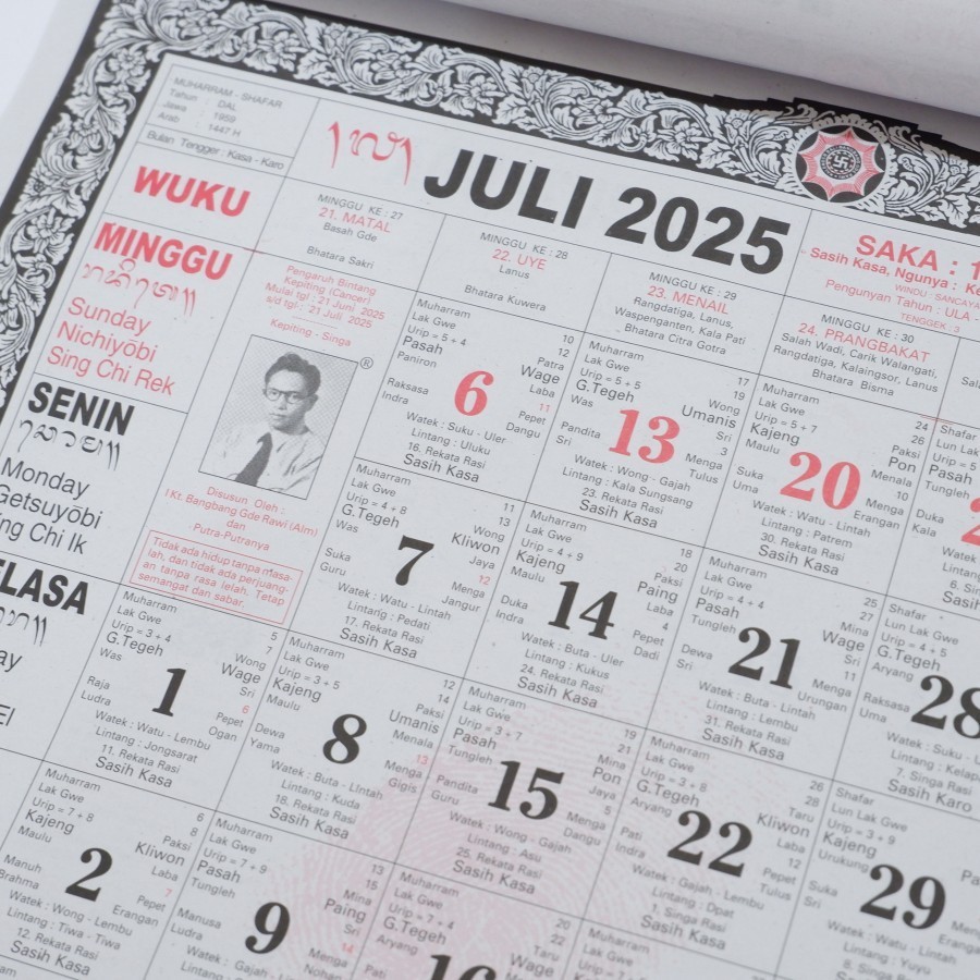 

Kalender Dinding Bali I Kt. BangBang Gde Rawi 2025