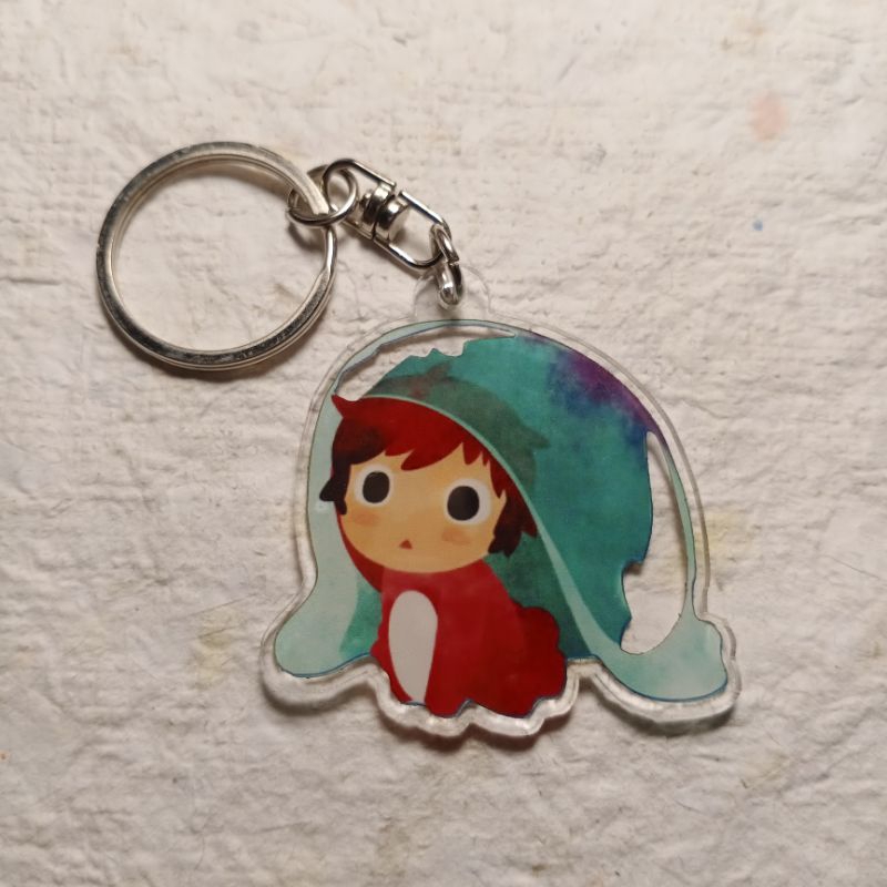 ganci ponyo totoro / keychain ponyo / gantungan kunci ponyo