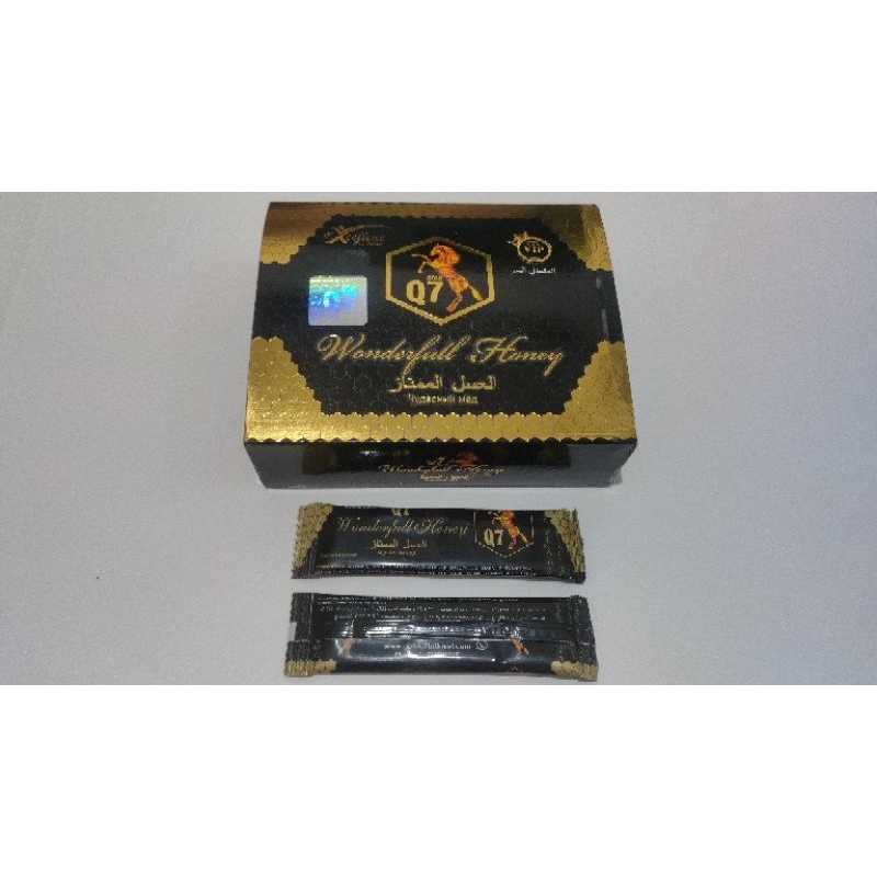 Q7 GOLD Wonderfull Honey Excellent for Men / Macun Sachet / Madu Sachet @15 gr / Madu Turkiye / Macu