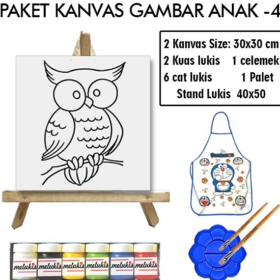 

Ready Terlaris PAKET KANVAS GAMBAR MELUKIS ANAK 4