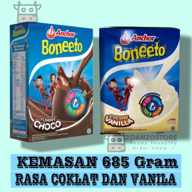 

BONEETO SUSU PERTUMBUHAN RASA COKLAT DAN VANILA 685gr & 320gr susu kalsium untuk tinggi badan