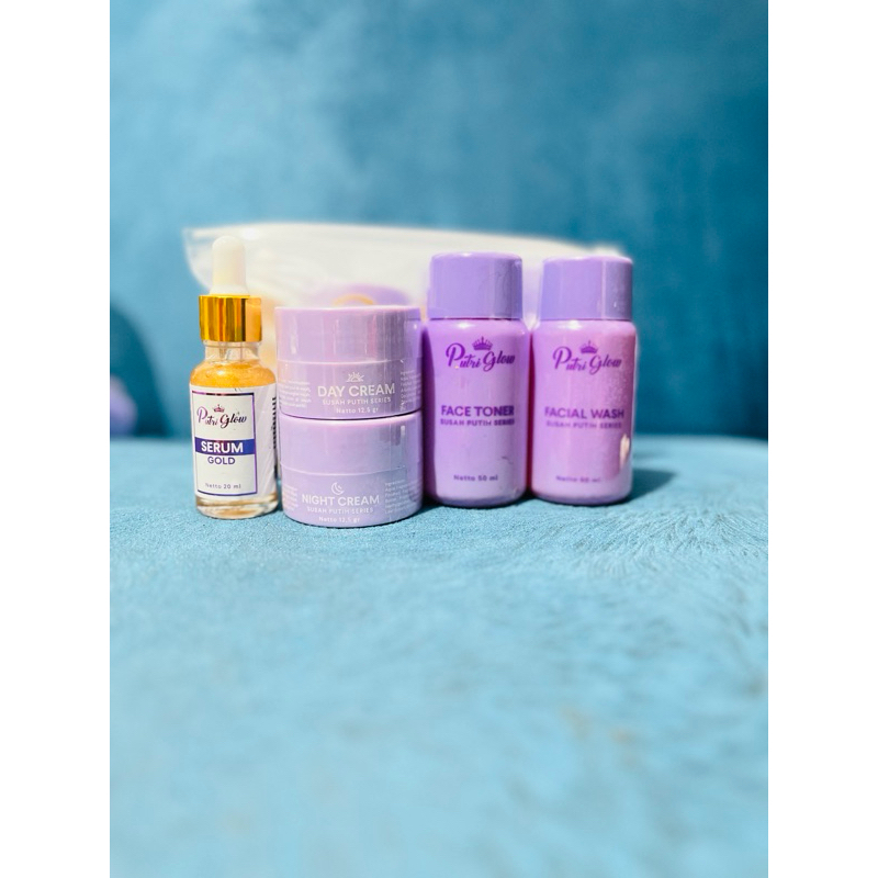 Paket Cream Susah putih(5item:Toner,Sabun,cream siang&Mlm+SERUM)