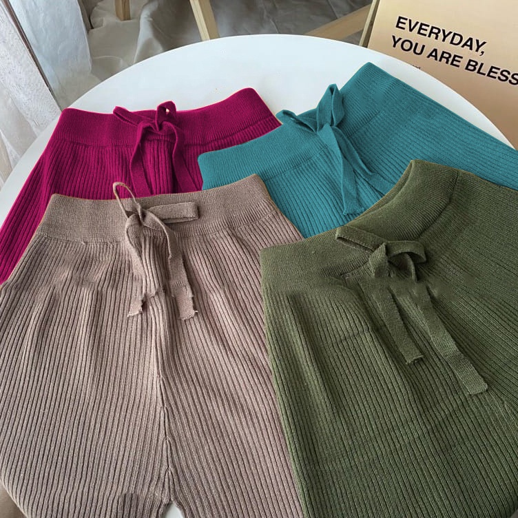 Niki Pants Knit  Celana Kulot Rajut  Celana Kulot Jumbo Rajut