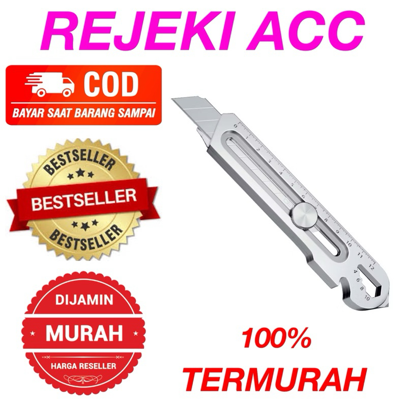 

Cutter Pisau Tajam Besar Kater Baja Stainless Anti Karat Bahan Kuat Tebal Bagus Multifungsi