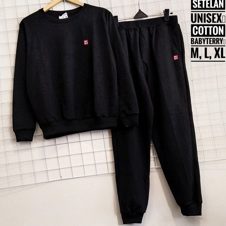 Garansi Resmi  One Set Pria Wanita Kualitas Premium  Setelan Jogging Branded