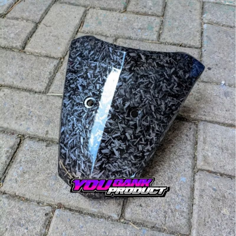 Panel supra x 125 new batman carbon dasi dada tebeng depan supra x 125 lama carbon glossy