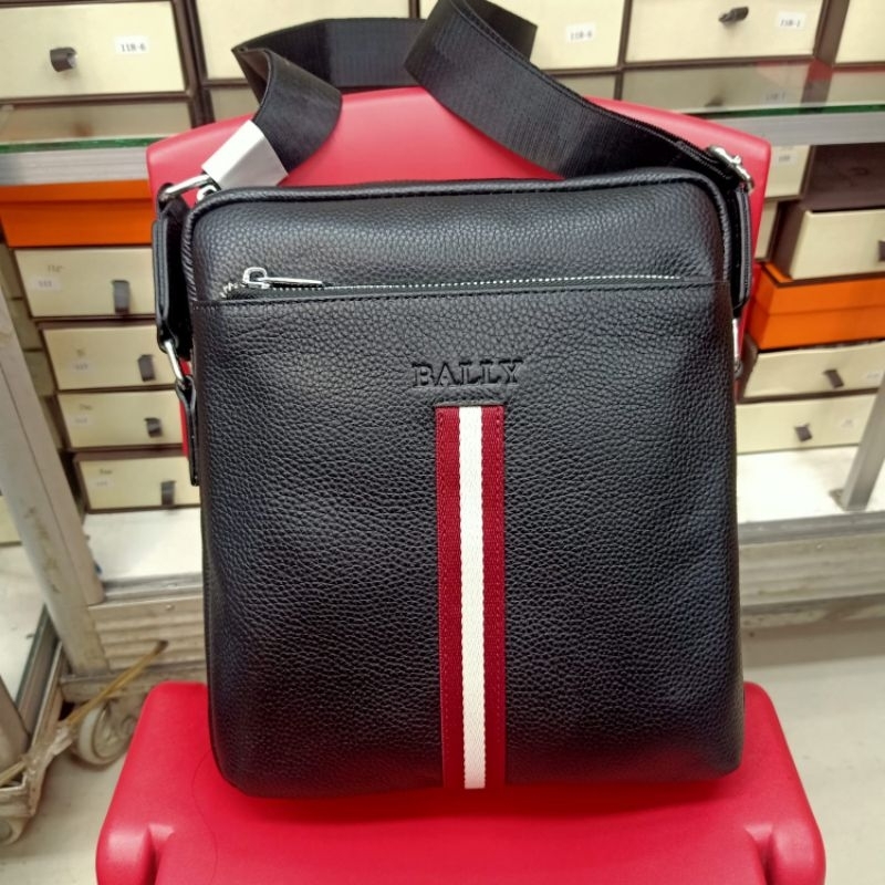 tas selempang kulit Bally crossbody bag leather