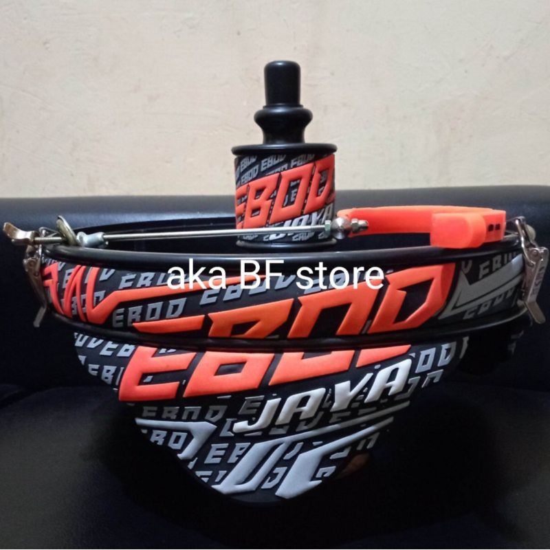 tebok sangkar burung Lovebird Ebod jaya 3d karet gantungan gantungan besi klem koper dan tebok