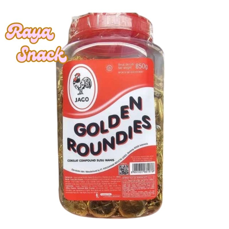 

[850gr]Coklat Koin Golden Roundies/Cemilan Coklat Coin/Snack Murah Untuk hampers Ulang Tahun