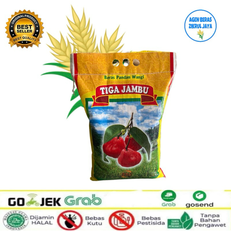 

BERAS TIGA JAMBU 20 kg, 10 kg, 5 kg