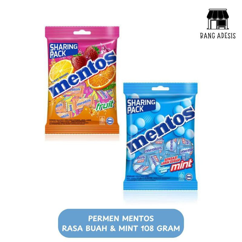 

Paket Permen Mentos Fruit dan Mint 108 gram 2 Pack (216 gram) || Permen Mentos rasa buah dan mint - BangAdeSis