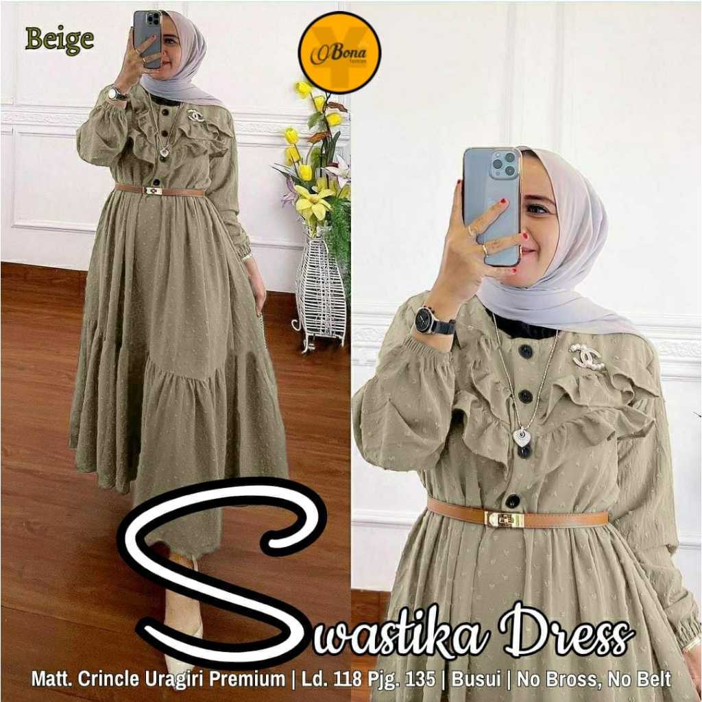 SWASTIKA DRESS CRINCLE URAGIRI PREMIUM