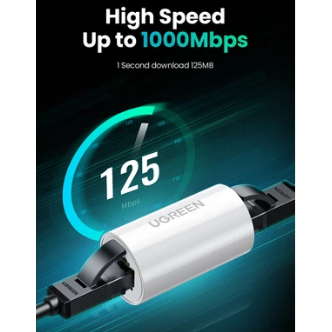 UGREEN Barel RJ45 Sambungan Kabel Lan Cat5 Cat6 Cat7 Anti Petir 30837