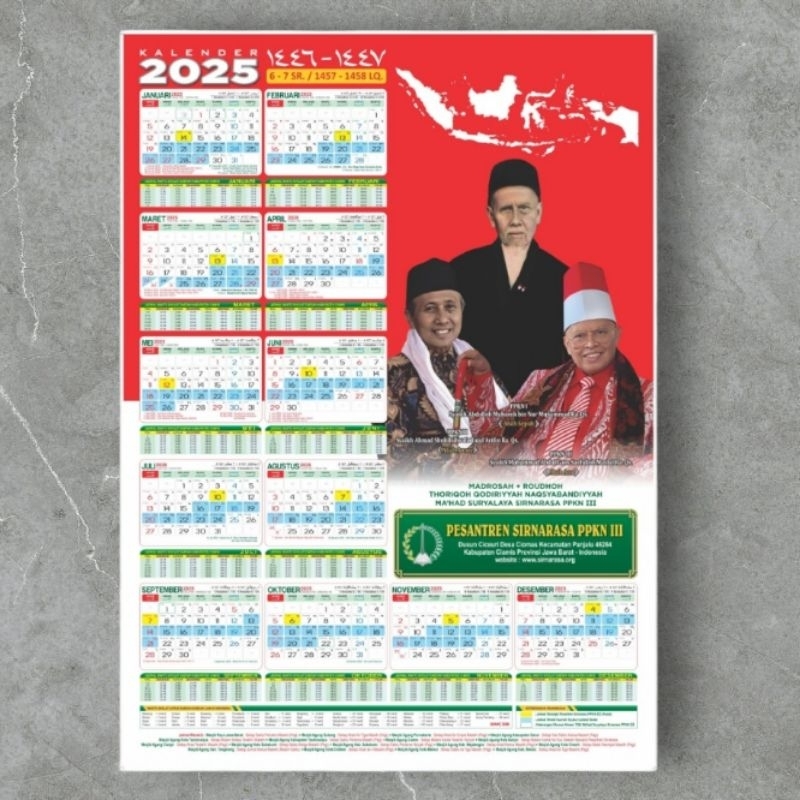 

Kalender Masehi Tahun 2025 dan Tahun 1446-1447 Hijriyah|Kalender Pesantren Sirnarasa PPKN