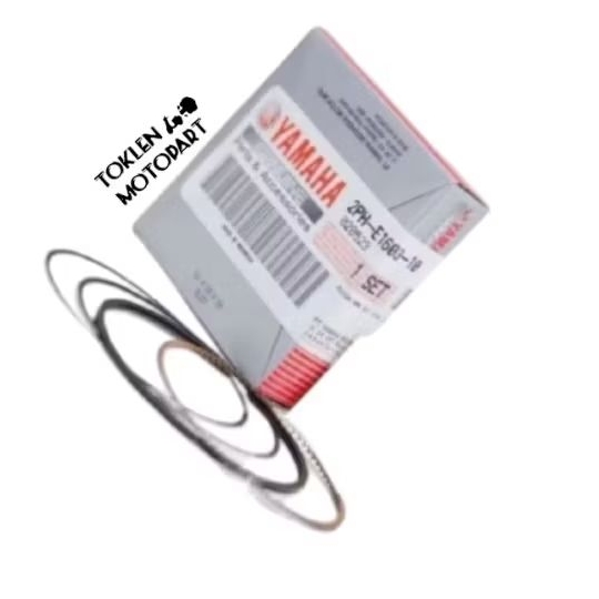 RING SEHER/RING PISTON (2PH) MIO M3, SPUL GT 125, FINO 125,X-RIDE 125, OVERSIZE STANDAR ORIGINAL YGP