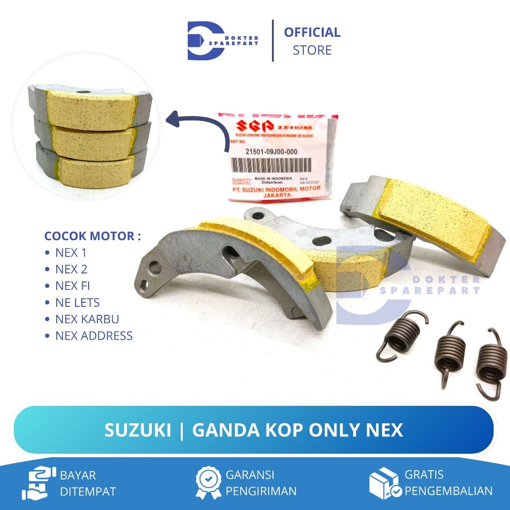 SUZUKI KAMPAS GANDA KOPLING ONLY NEX 1 / NEX 2 / NEX KARBU / NEX FI / KAMPAS GANDA KOPLING