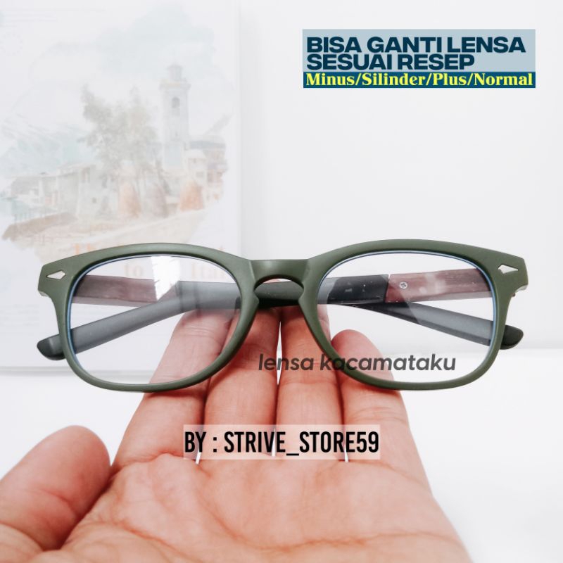 Kacamat Rabun Lihat Jauh Bisa Request Ganti Lensa Sesuai Resep Custom Ukuran Min Plus Silinder Norma
