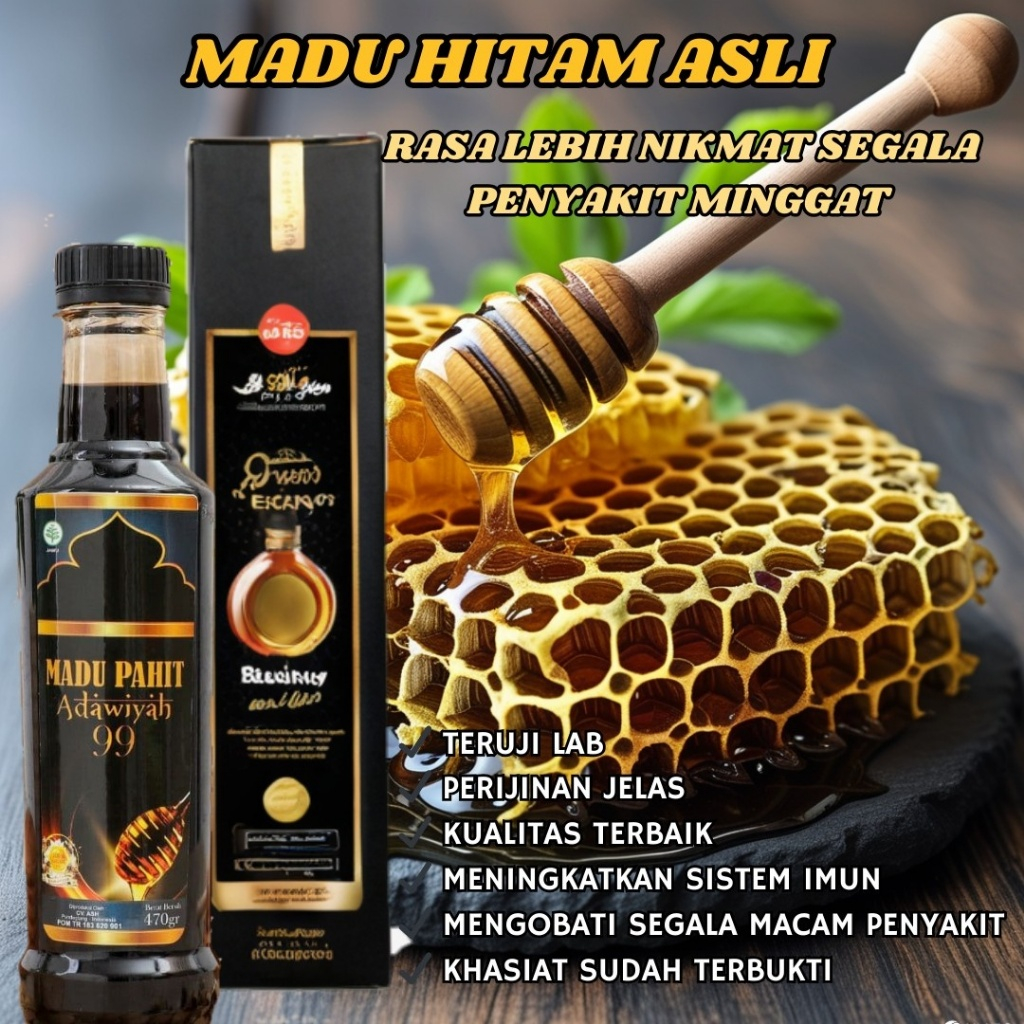 

Madu Hitam Asli 100% Original Murni Alami Tanpa Campuran | Madu Hitam Murni Asli Tanpa Campuran