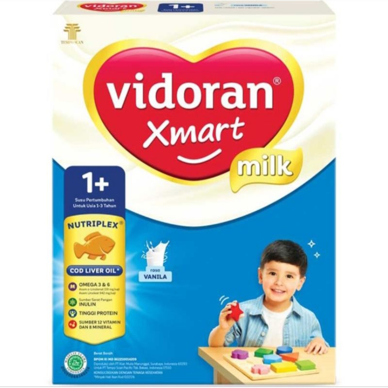 

vidoran Xmart 1+ Susu Pertumbuhan Anak 1-3 Tahun Vanila 700 g