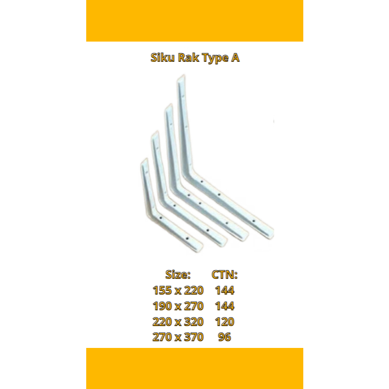 siku rak dinding siku besi / ambalan rak kayu / Siku rak putih / siku besi tembok / siku besi L / Si