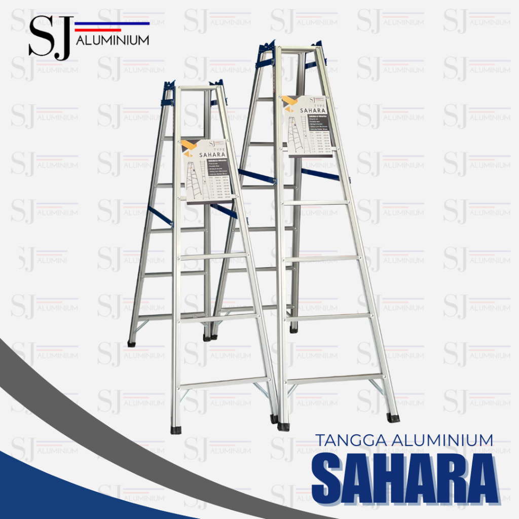 ZA. Tangga SAHARA - Tangga Aluminium - Tangga Lipat Aluminium / Tangga Multifungsi JUMBO - BIRU