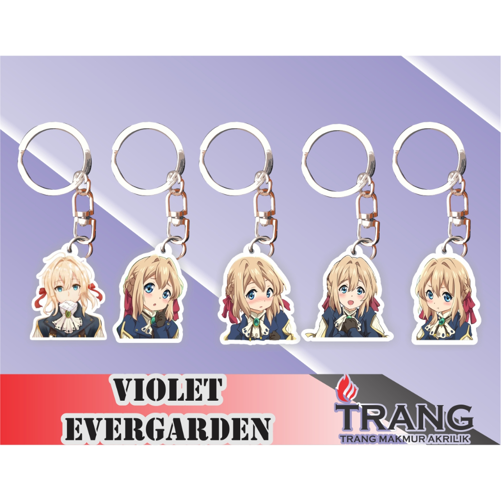 Gantungan Kunci Akrilik Violet Evergarden / Keychain Acrylic Violet Evergarden